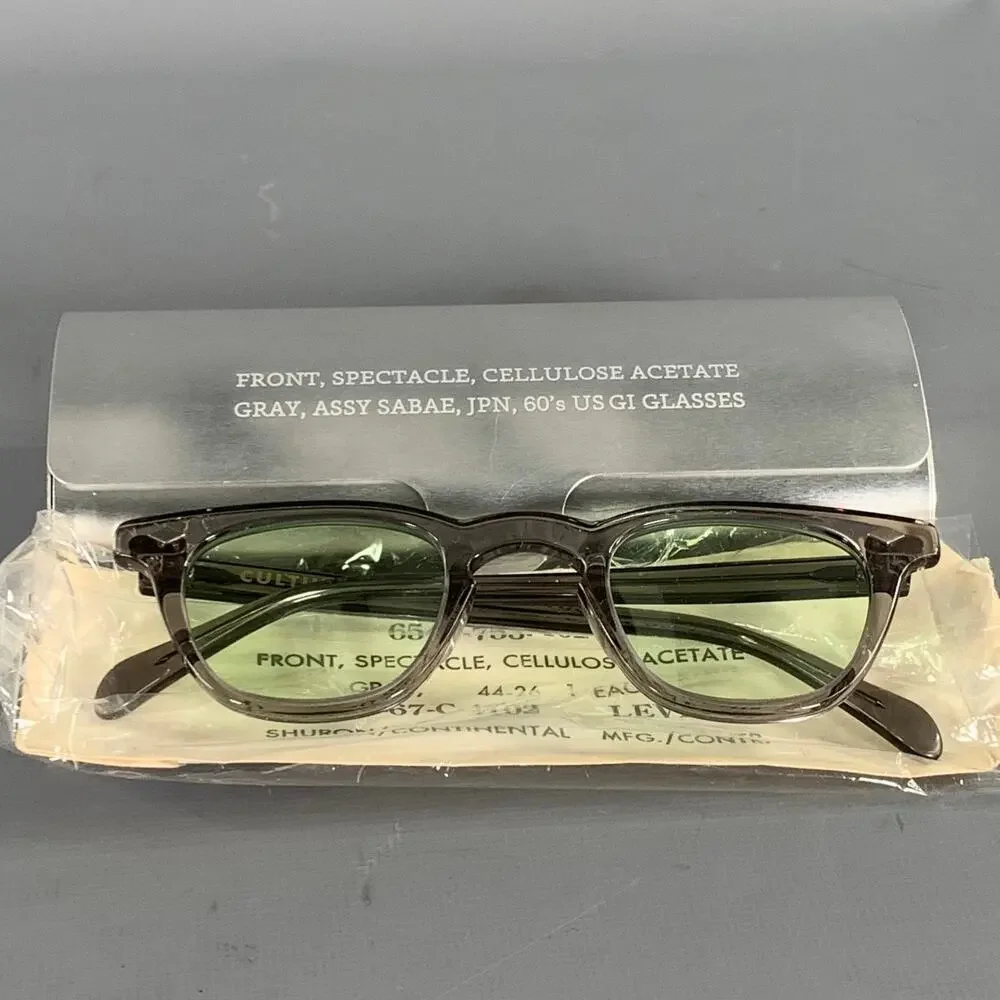 CULTURE BANK Grey Translucent Acetate Sunglasses